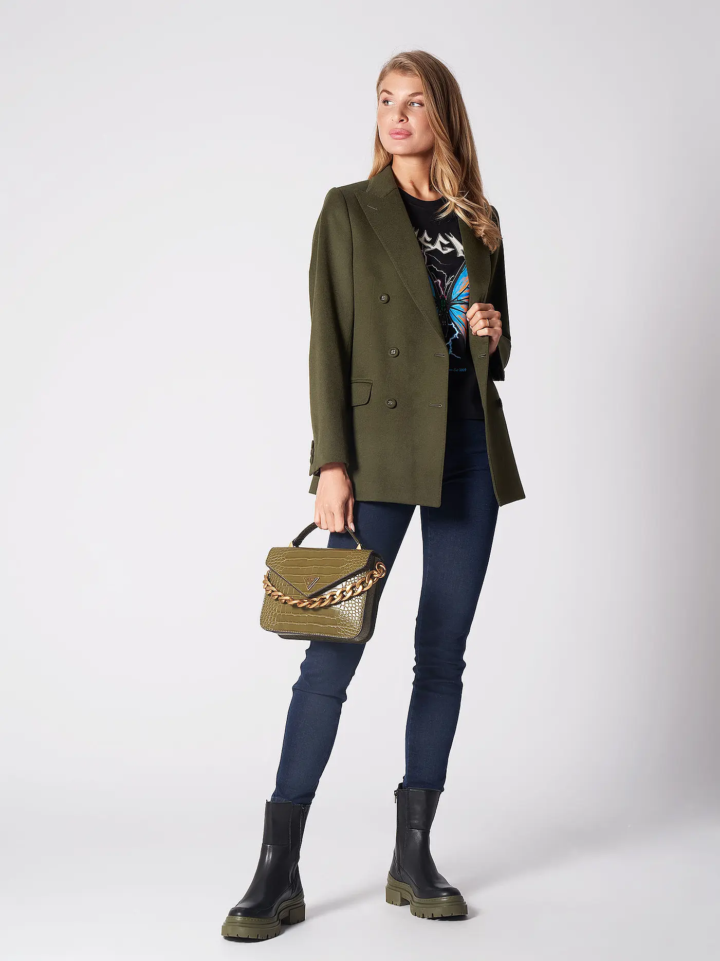 GUESS | Tasche - Umhängetasche RETOUR | olive